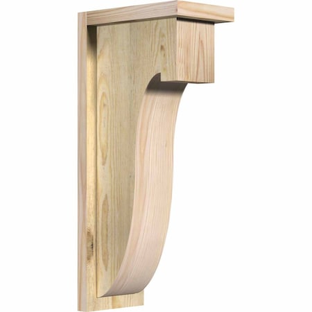 Ekena Millwork Del Monte Rough Sawn Corbel w/Backplate, Douglas Fir, 6"W x 10"D x 22"H COR06X10X22DEL01RDF